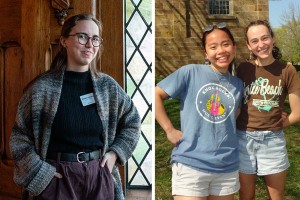 Elizabeth Redmond ’25, Khue Tran ’25 and Mariah Szabo ’26